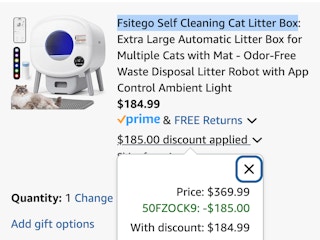Self-Cleaning Litter Box