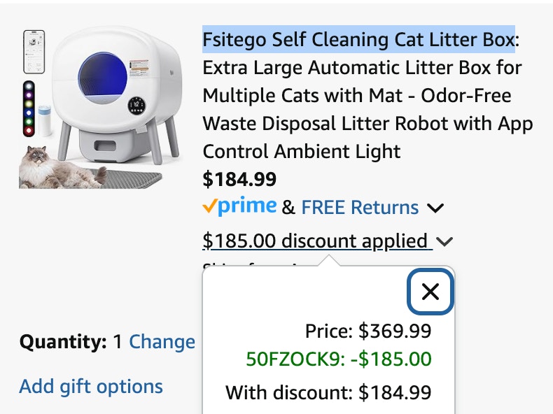 Self-Cleaning Litter Box