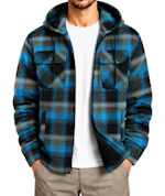 Men's Flannel Hooded Jacket