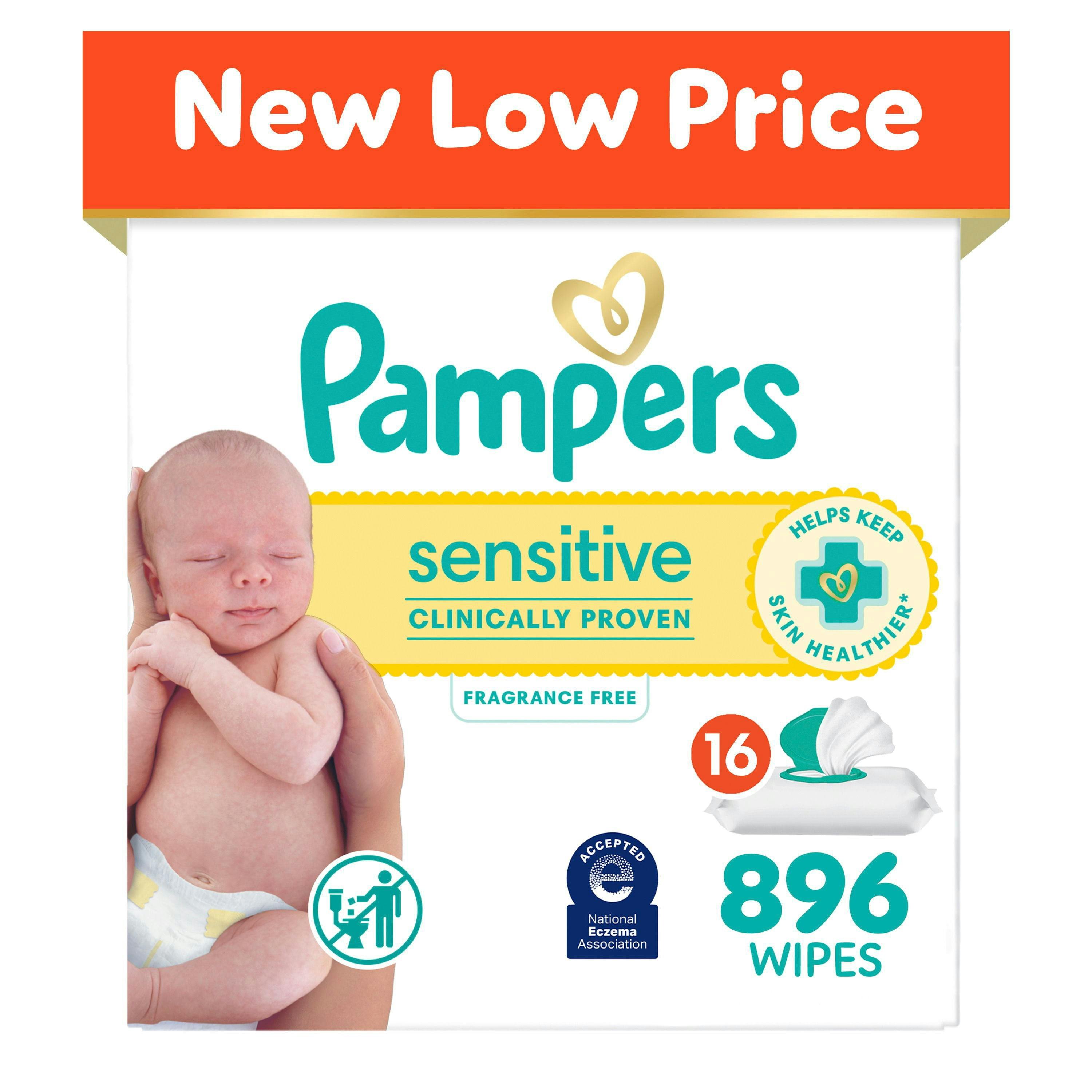 Pampers Sensitive Wipes Box