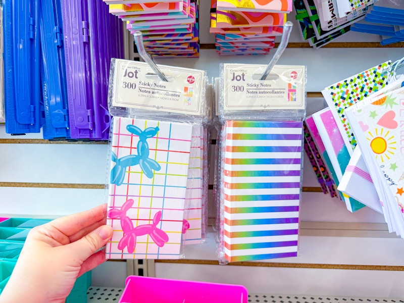 dollar tree jot sticky notes