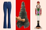 Women's jeans & Christmas decorations