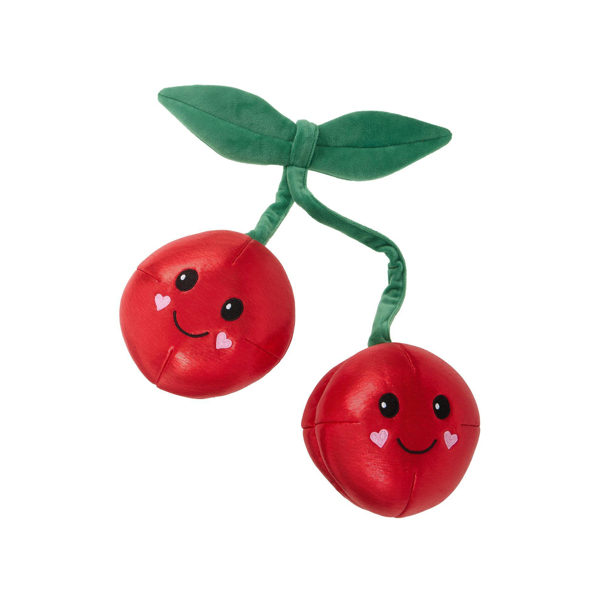 XL Plush Cherries Dog Toys