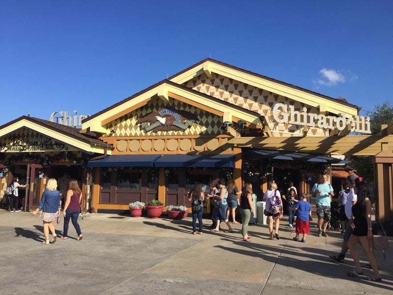 Ghirardelli chocolate shop at Disney Springs