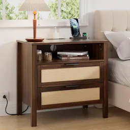 Rattan Nightstand