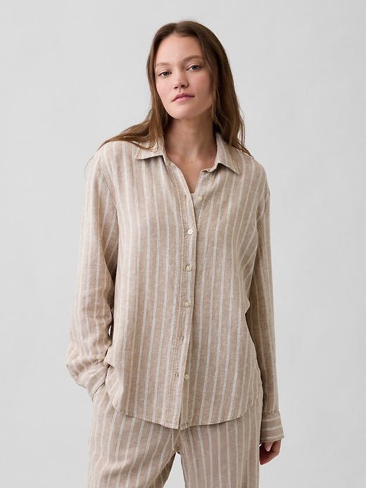 Gap Factory Women's Linen-Blend Shirt