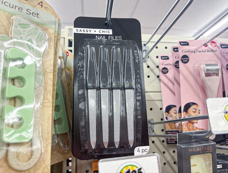 dollar tree sassy + chic nail files