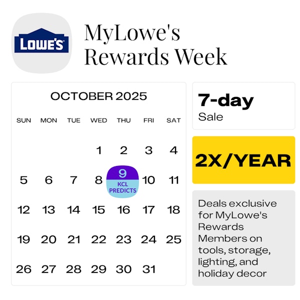 MyLowes Rewards Week — October 2025