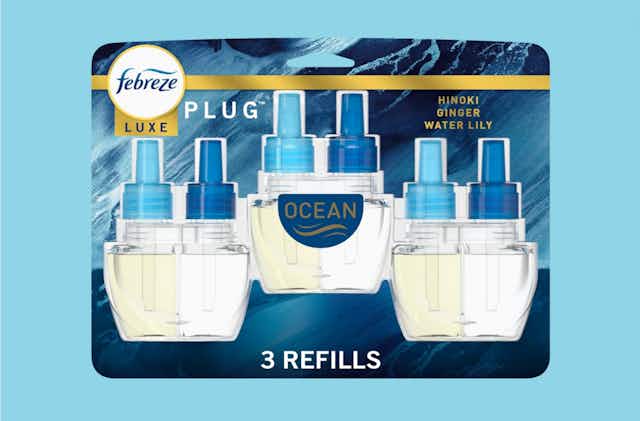 Febreze Plug Air Freshener 3-Pack, as Low as $7 on Amazon card image