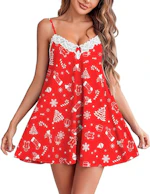 Ekouaer Women's Lace Nightgown