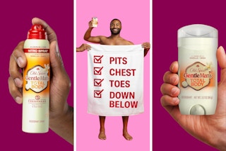 People holding Old Spice Whole Body Deodorant