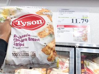 costco tyson rotisserie chicken breast strips price