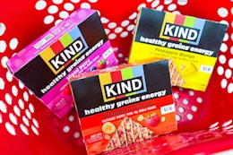 KIND Healthy Grains Bars Are on Sale at Target — As Low as $0.57 per Bar card image