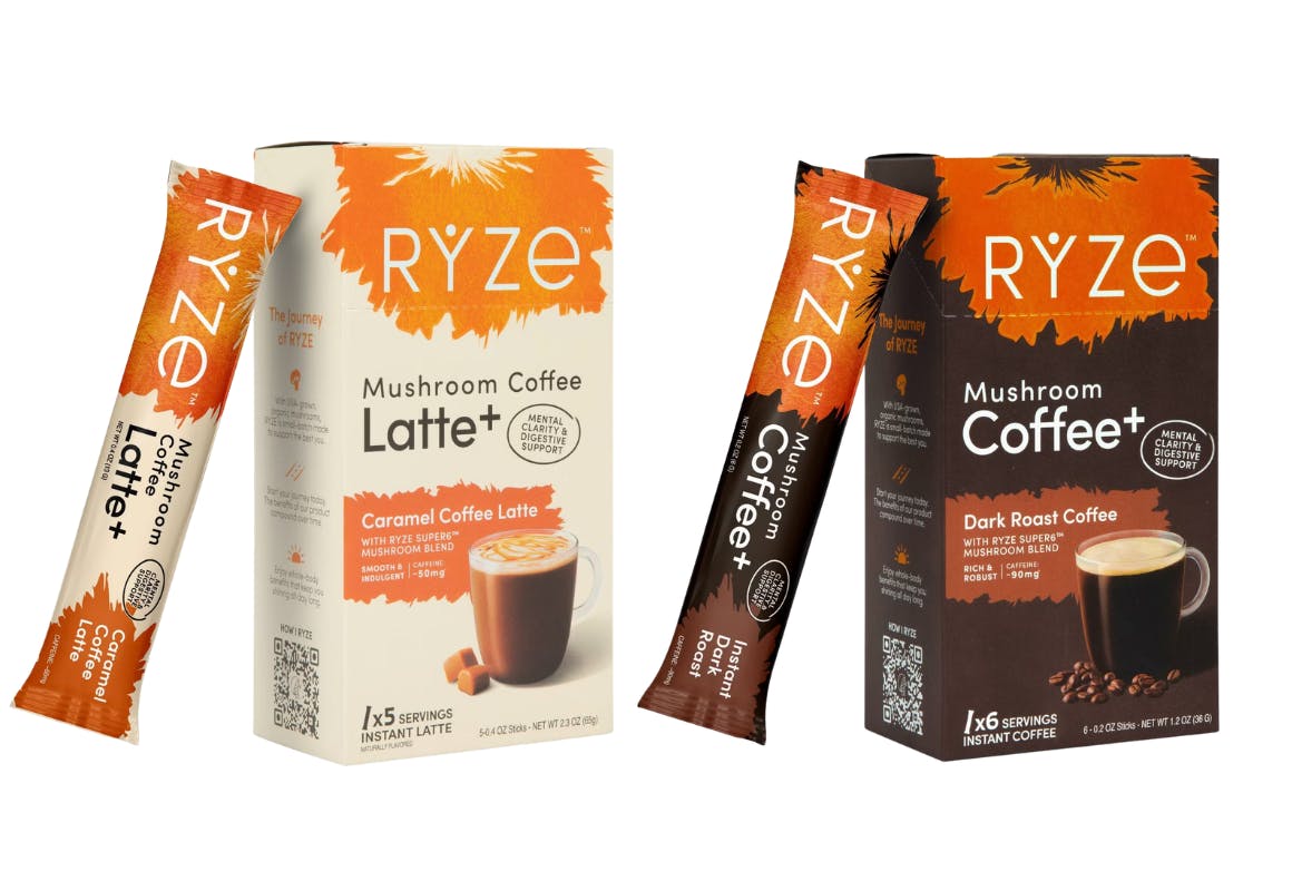 2 Ryze Mushroom Coffee Boxes