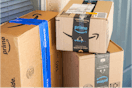 amazon boxes outside a home