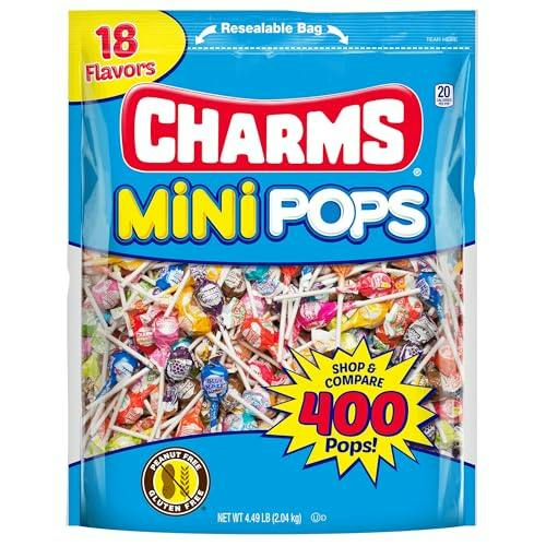Tootsie Roll Charms 400-Pack Mini Pops