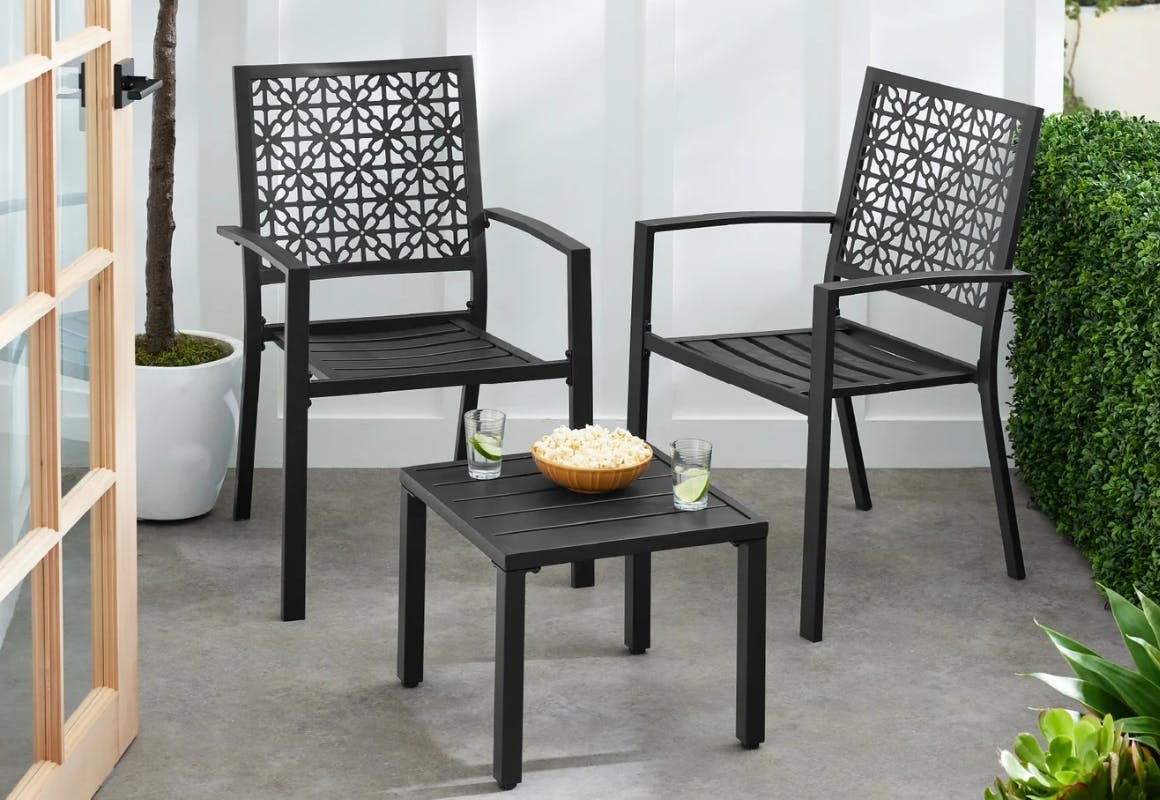 Steel Patio Bistro Set