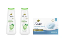 2 Dove Body Wash + Beauty Bar