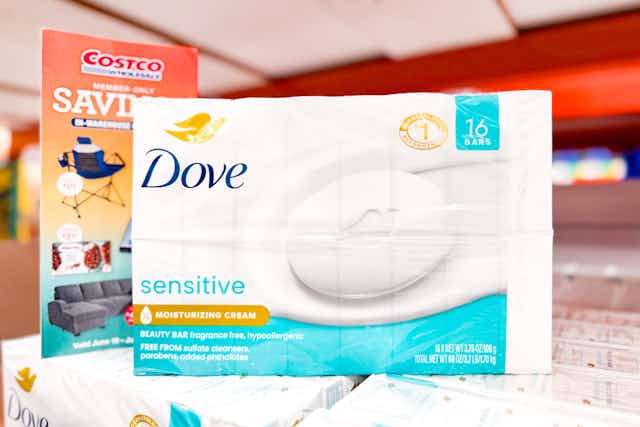 Dove Bar Soap 16-Pack, Only $13.49 at Costco (Reg. $18.49) card image