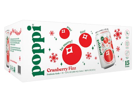 Poppi Cranberry Fizz Soda 15-Pack