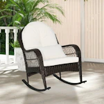 Costway Wicker Rocking Chair