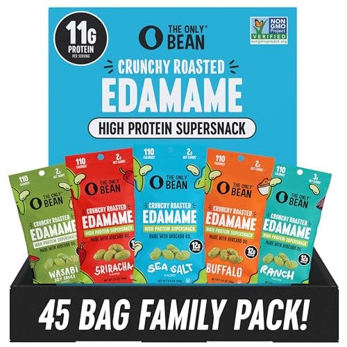 The Only Bean Edamame Snacks 45-Pack
