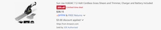Amazon Sun Joe Cordless Hedge Trimmer 2025