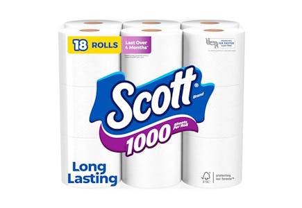 3 Scott 1000 Toilet Paper Packs