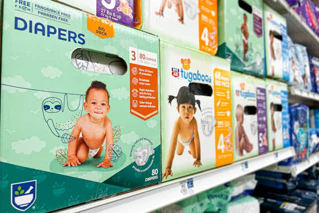 Rite Aid Diaper Boxes, as Low as $10.50 at Rite Aid card image