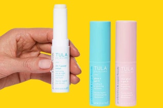 tula eye balm in hand