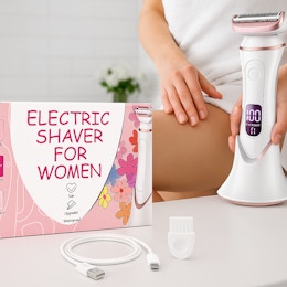 Rechargeable Electric Shaver, Drops to $10.99 With Amazon Promo Code card image