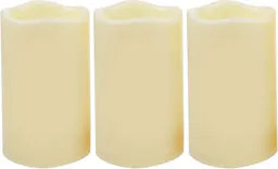 Flameless LED Pillar Candles 3-Pack