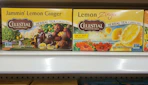 celestial seasonings tea on store shelf