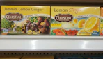 celestial seasonings tea on store shelf