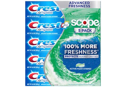 Crest Toothpaste 5-Pack