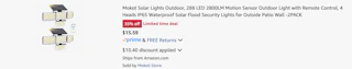 Amazon Outdoor Solar Motion Sensor Light 2025 3