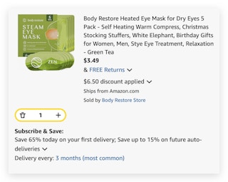 heated eye masks set