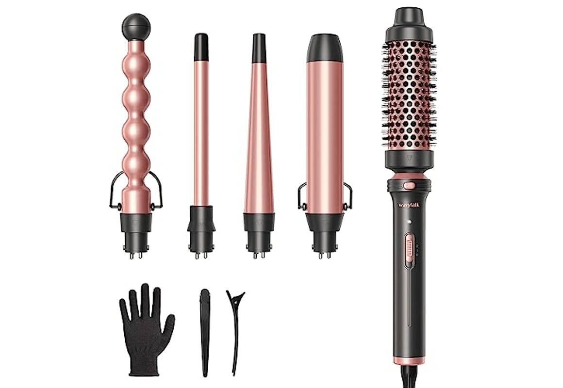 Wavytalk 5-in-1 Curling Wand Set