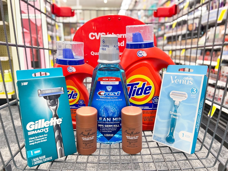 cvs tide detergent gillette venus razors 4297