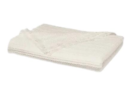 Threshold Waffle Fringed Bed Throw