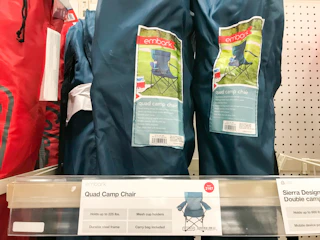 quad chairs sitting on a target shelf