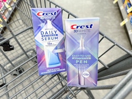 crest serum and pen in walgreens cart