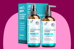 Magnesium Oil Spray and Body Lotion Bundle, Now $13.18 on Amazon (Reg. $24) card image