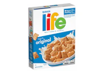 2 Quaker Life Cereal Boxes