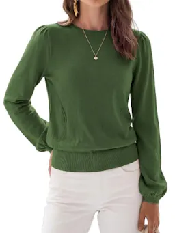 KIRUNDO Women's Puff Sleeve Top