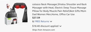 neck massager Amazon receipt