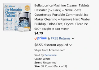 Amazon Ice Machine Cleaner Tablets 2026 2