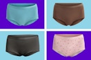 4 colors of No Boundaries Micro Brief Panties