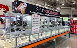 costco jewelry department case