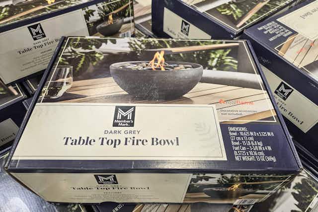 Member's Mark Table Top Fire Bowl, Just $59.98 at Sam's Club (Reg. $79.98) card image